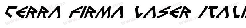 Terra Firma Laser Italic字体转换